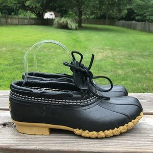 LL Bean duck boot rain shoes rubber 6